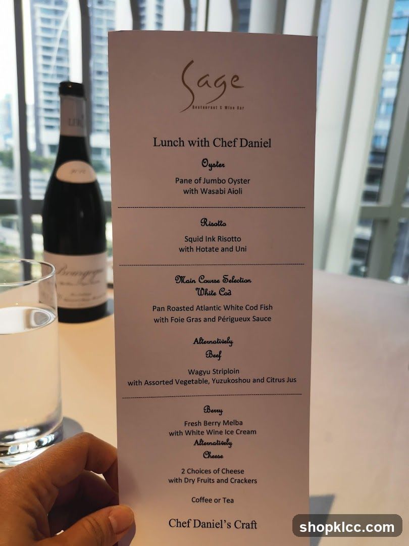 Lunch with Chef Daniel