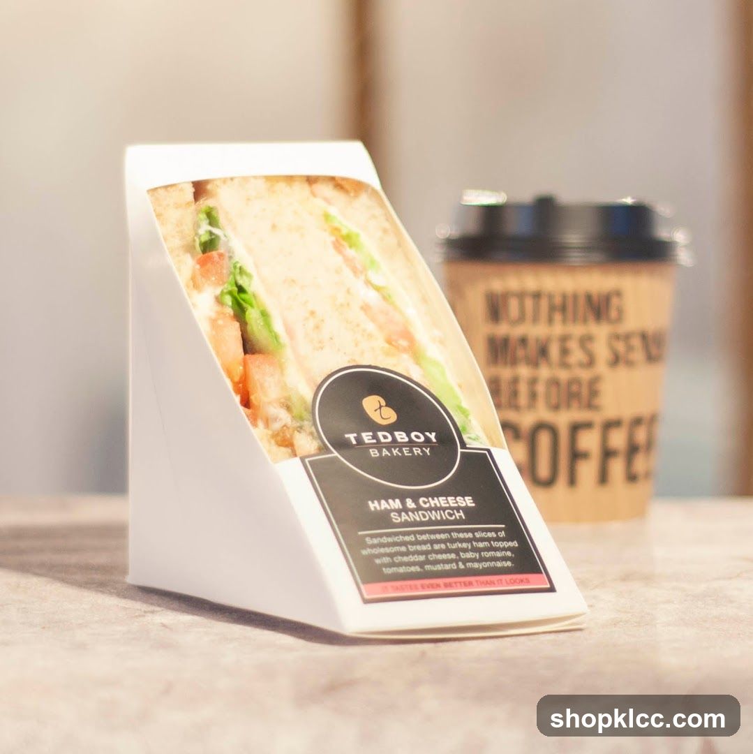 Ham & Cheese Sandwich and Coffee