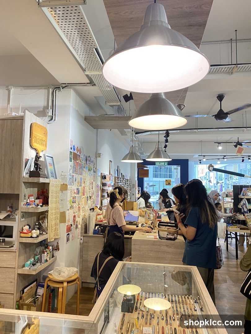 Interior of a stationery shop