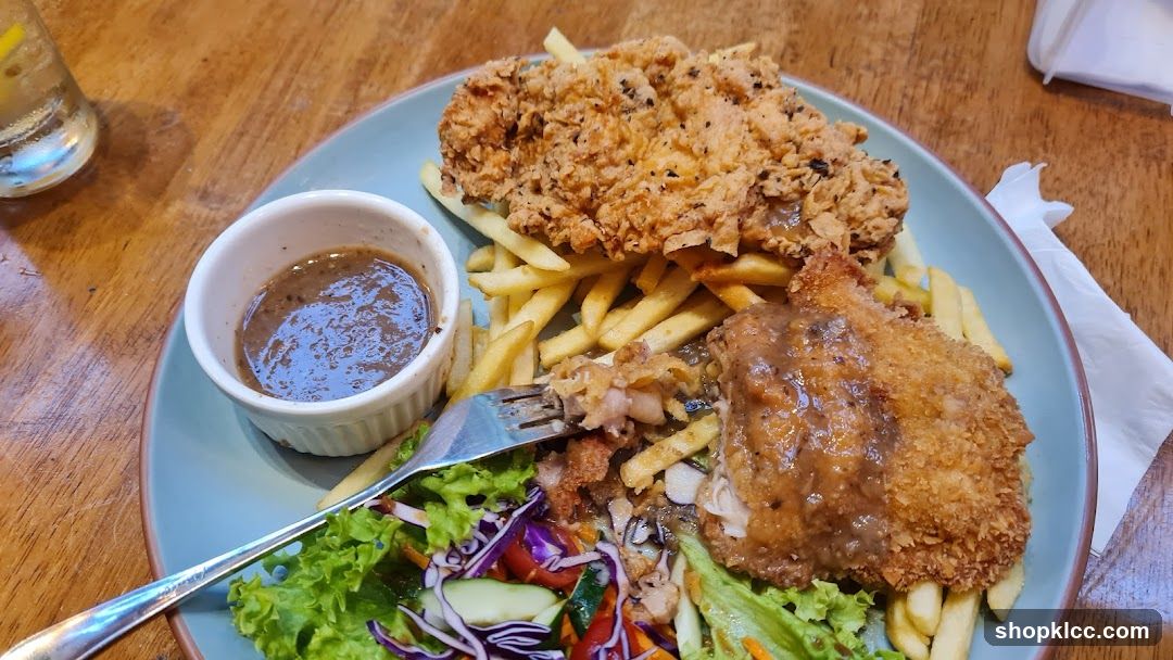 Fried Chicken and Fries