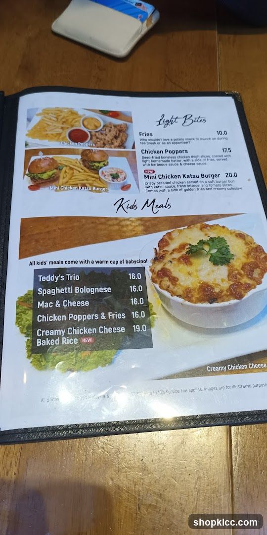 Light Bites & Kids Meals