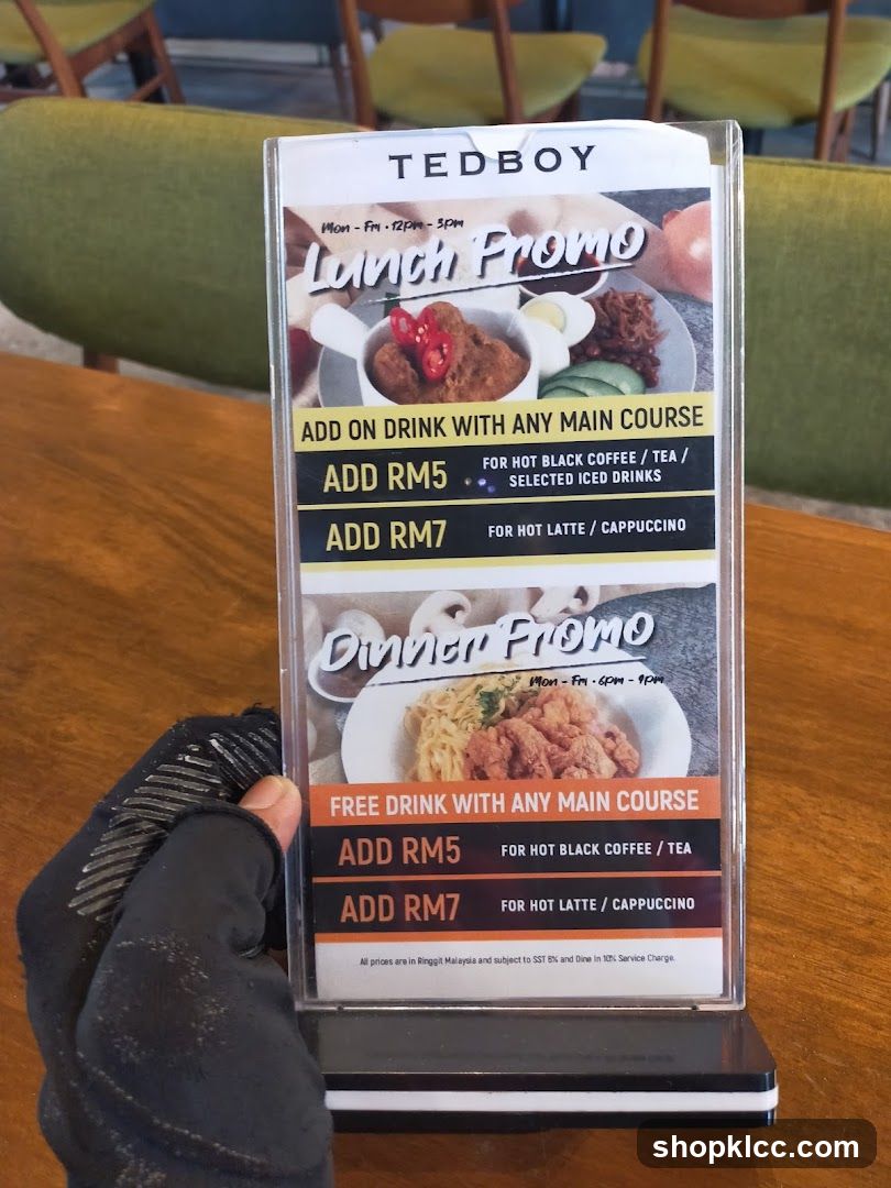 Tedboy Lunch and Dinner Promos