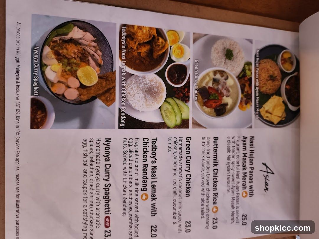 Asian Menu