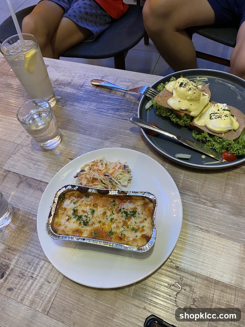 Food on a table