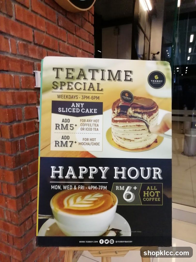Teatime and Happy Hour Specials