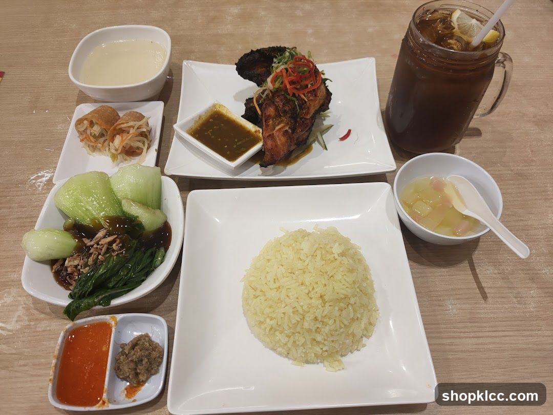 Hainanese Chicken Rice Meal