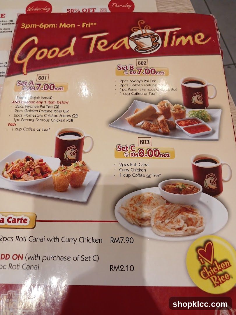 Good Tea Time Menu