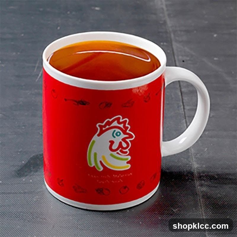 Red Mug with Chicken Logo