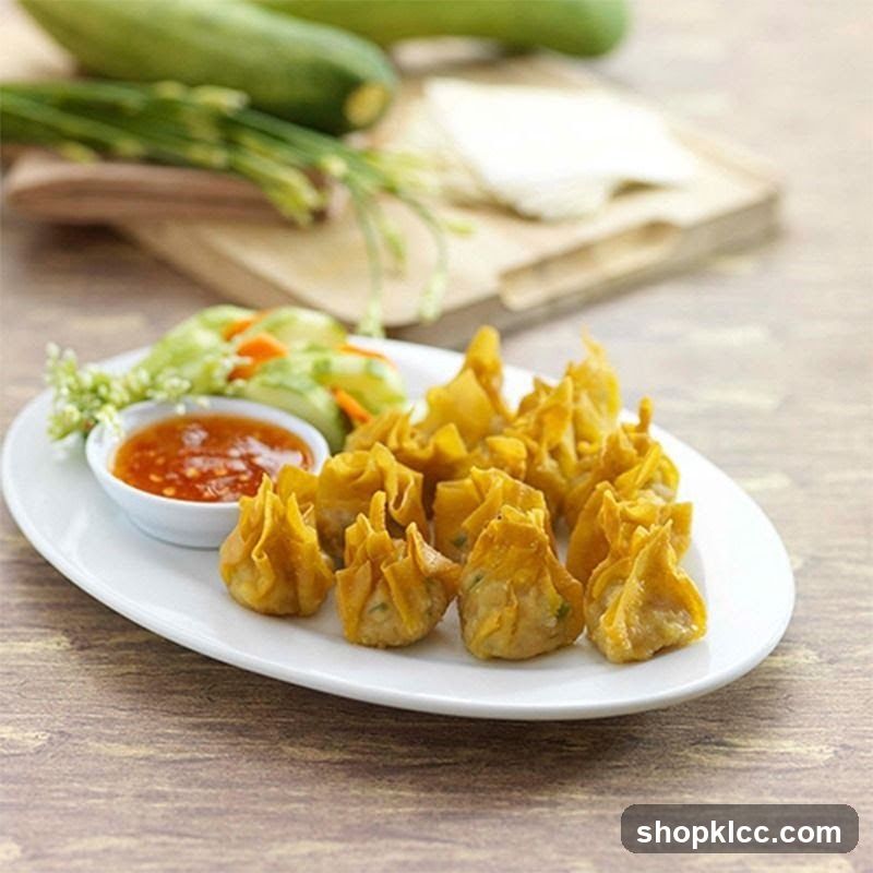 Fried Wontons with Dipping Sauce