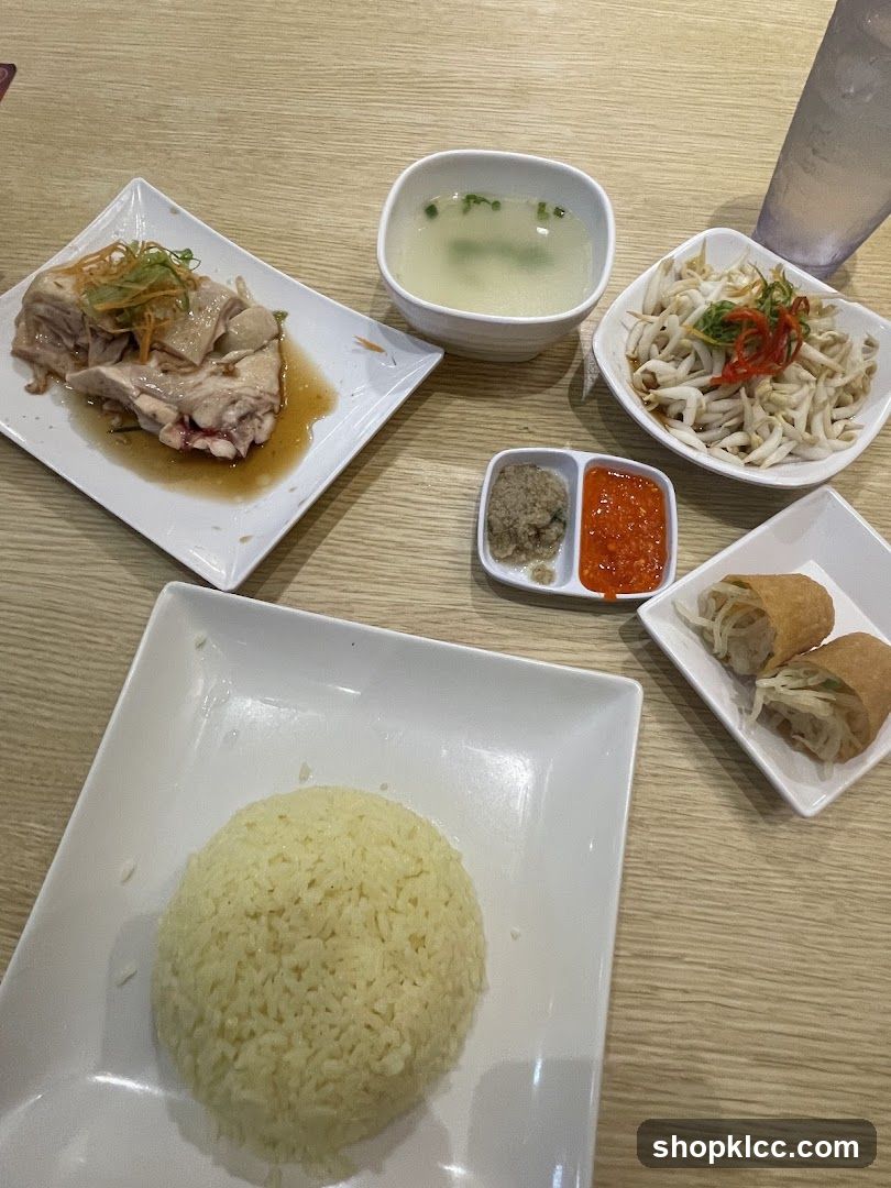 Hainanese Chicken Rice Meal