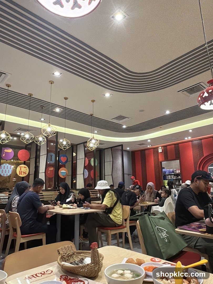 Restaurant Interior with Diners