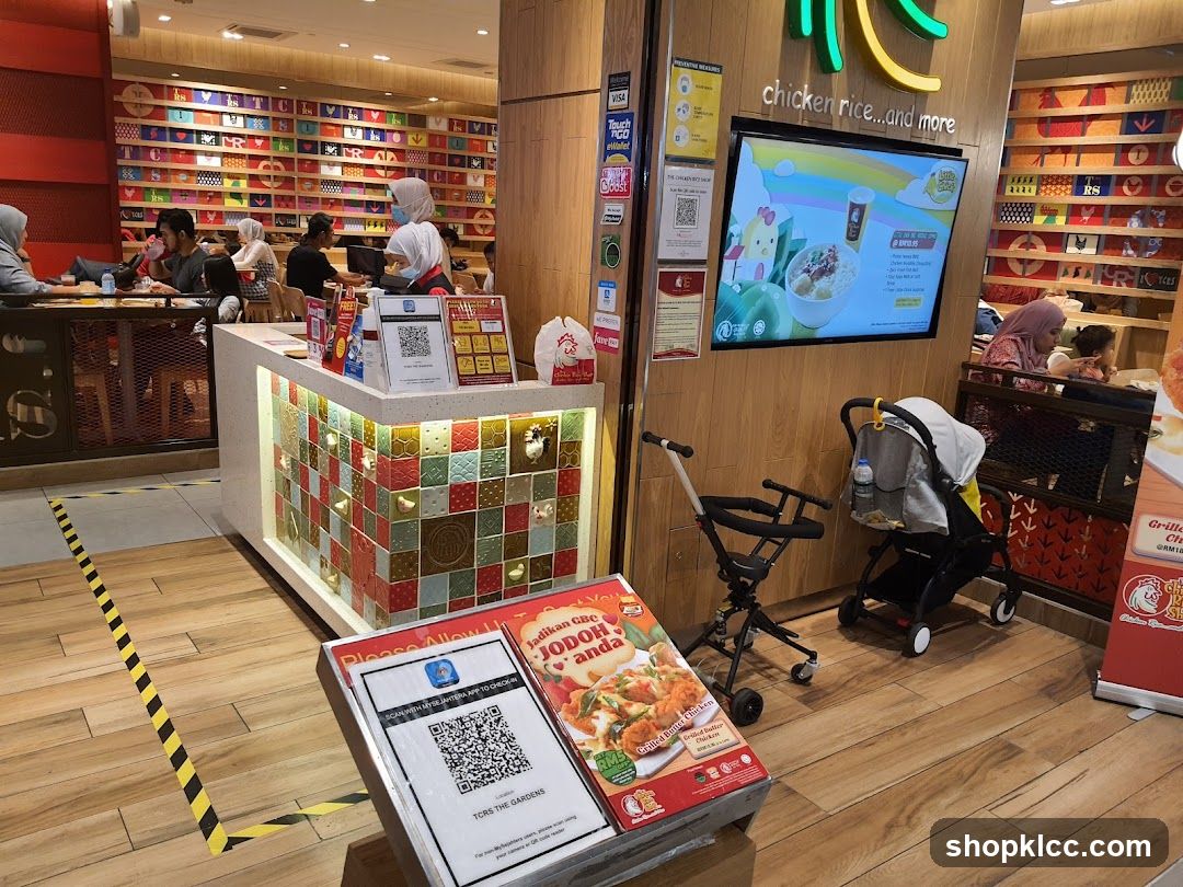 Restaurant Counter and Seating Area