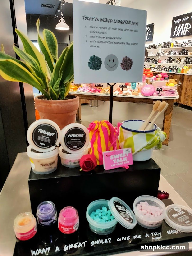 Lush Cosmetics World Laughter Day Promotion