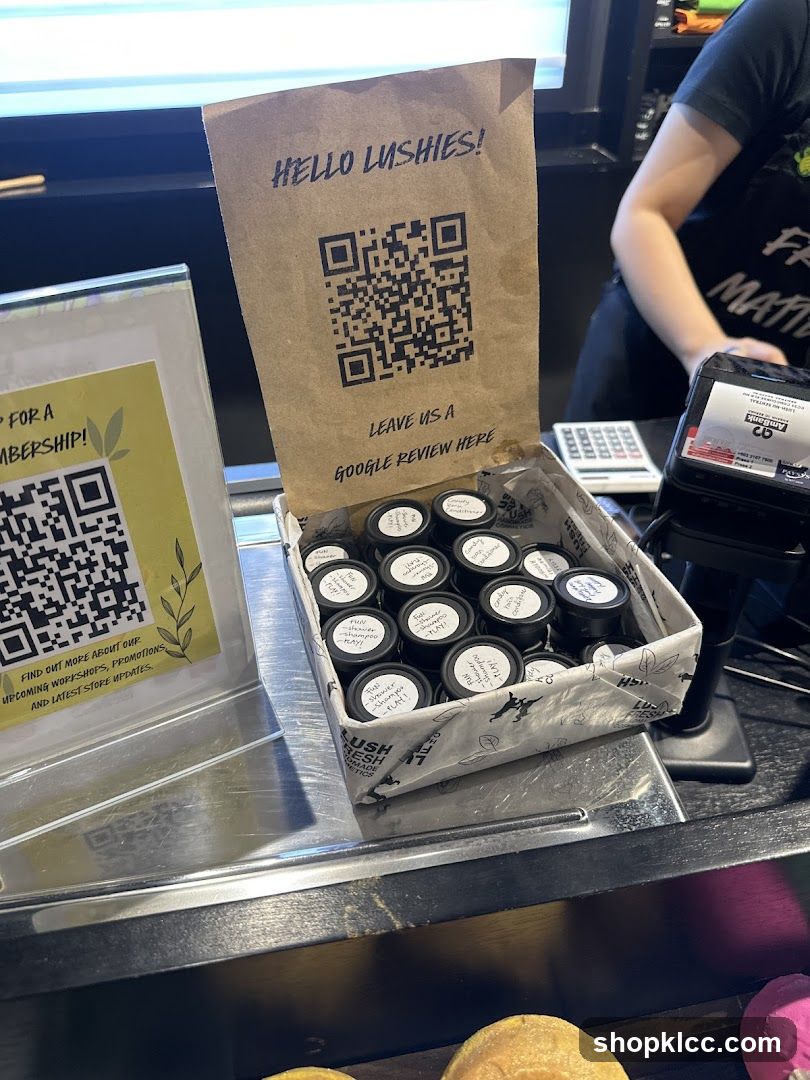Lush Cosmetics Display