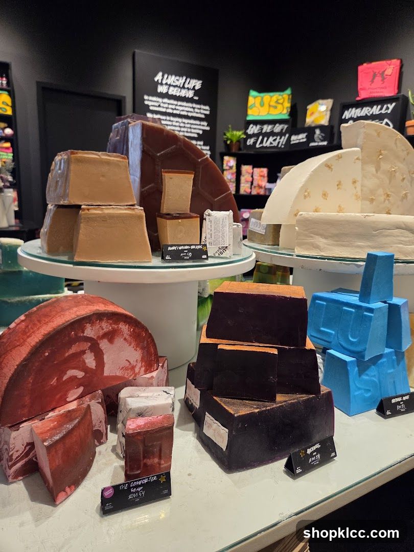 Lush Soap Display