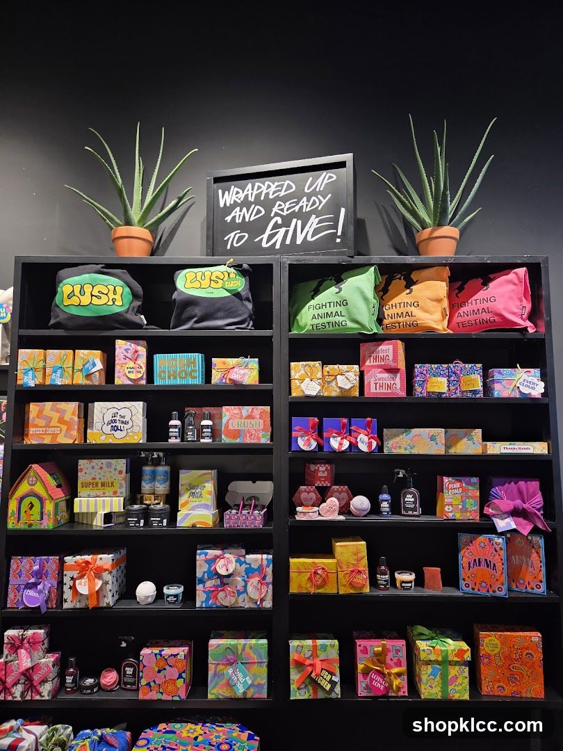 Lush Products Display