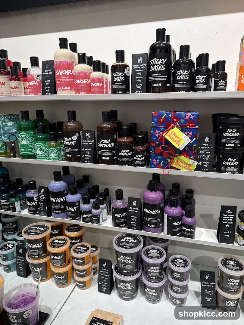 Lush Cosmetics Display