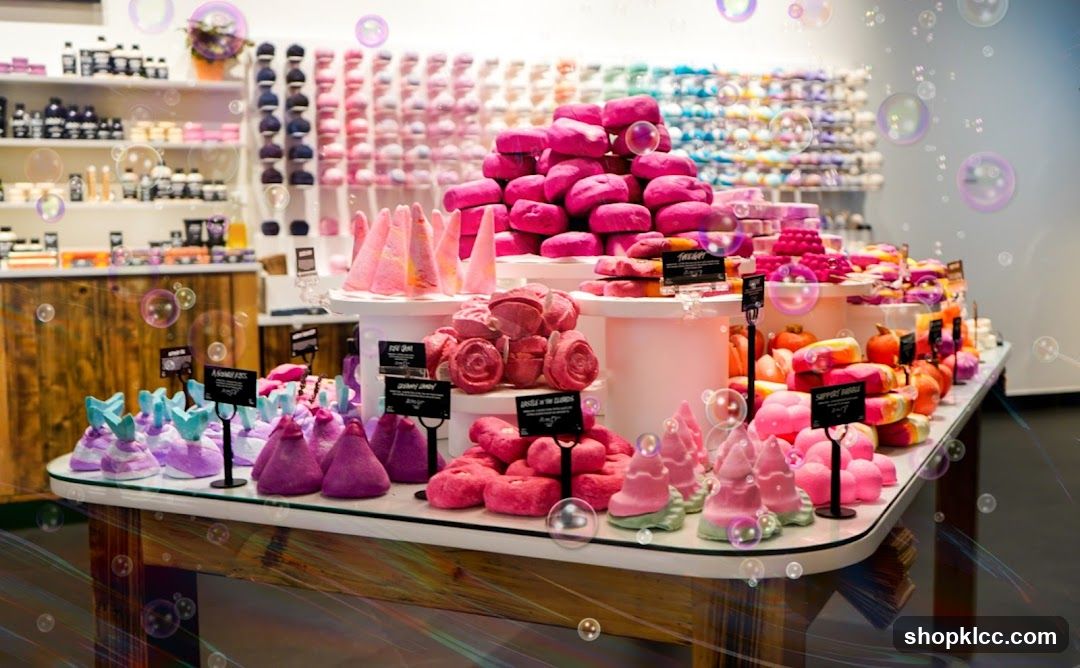 Bath Bombs and Soaps Display