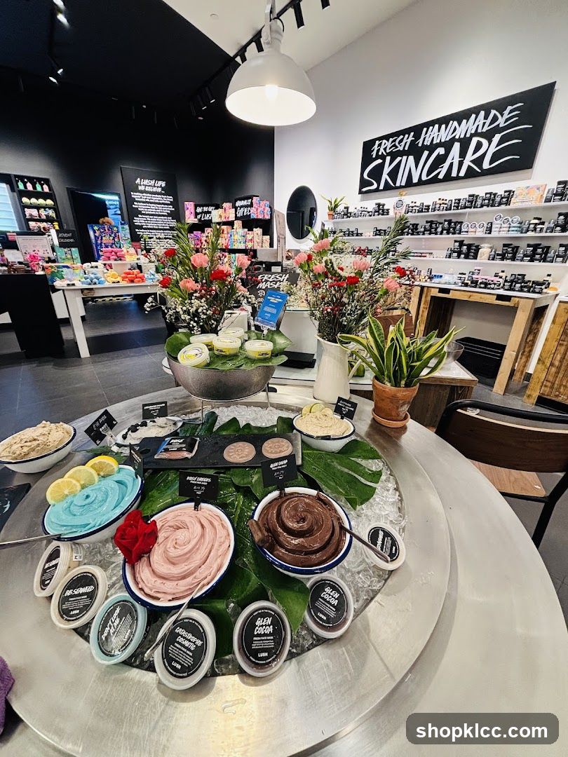 Lush Skincare Display