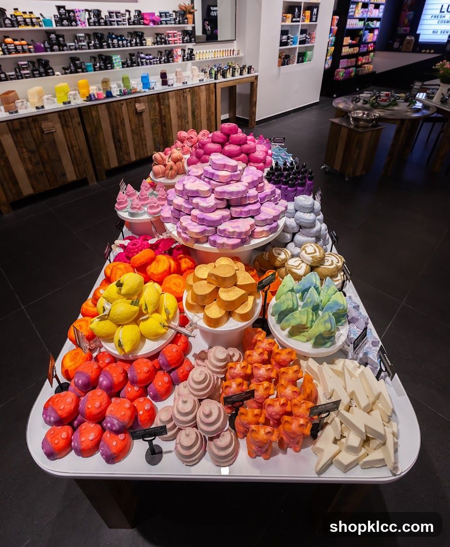 Bath Bombs and Soaps Display