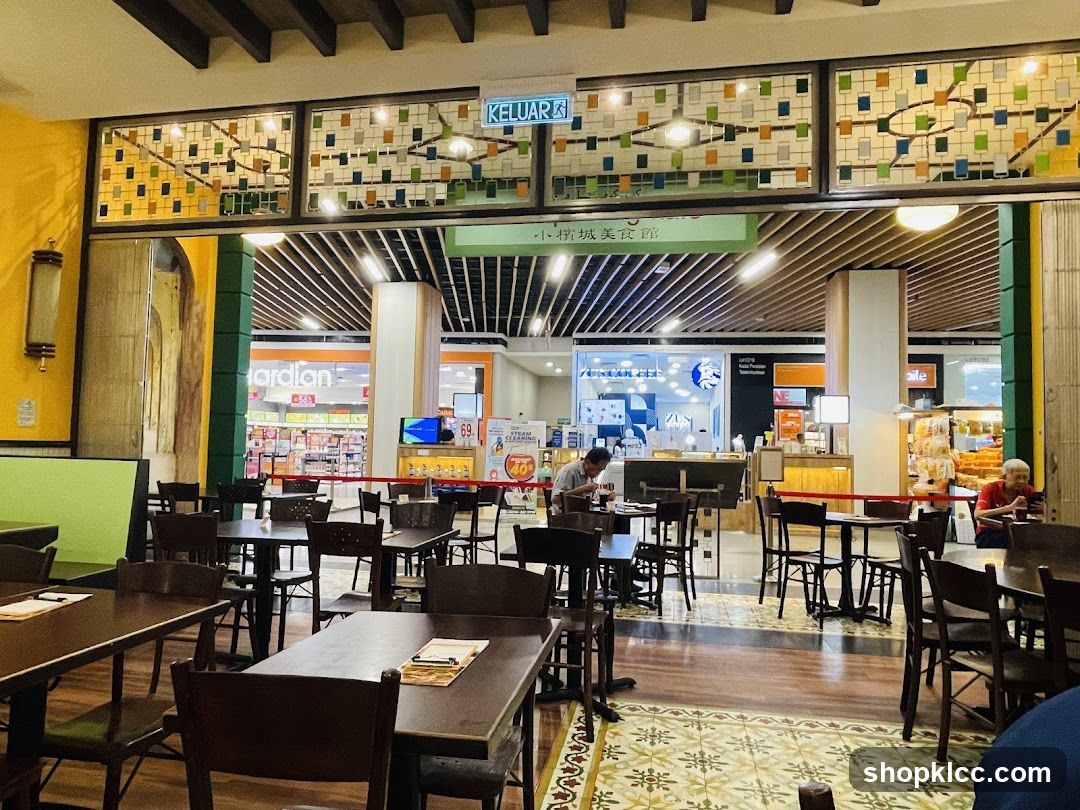 Restaurant Interior with Stained Glass Accents