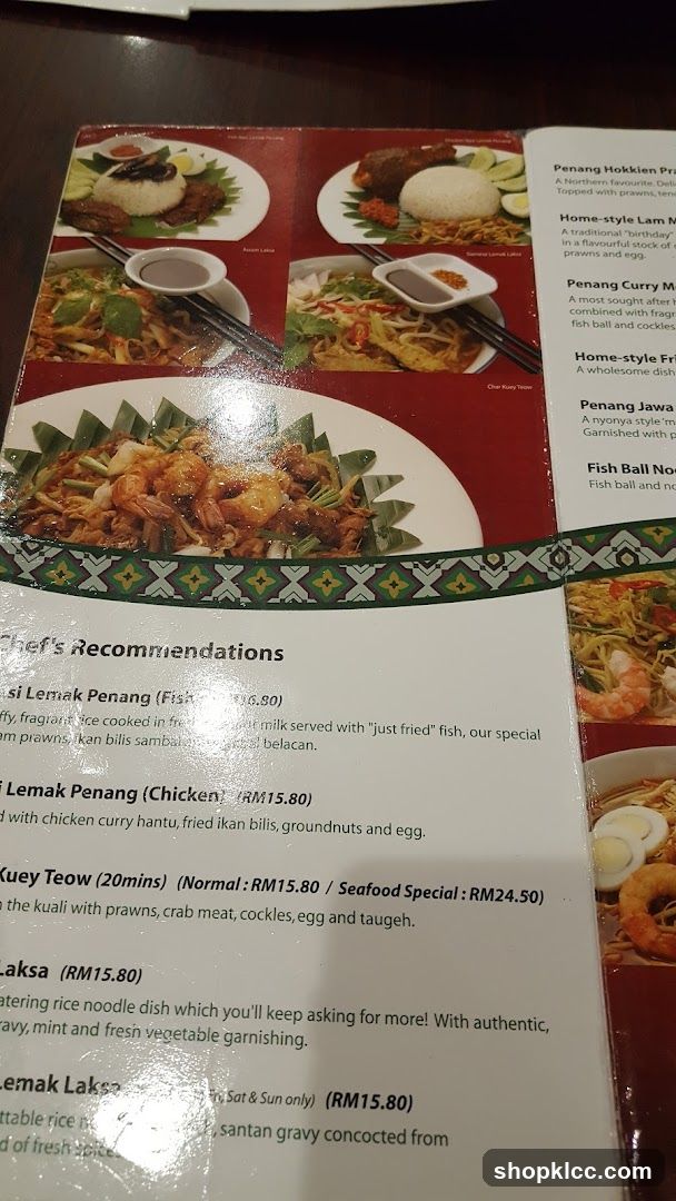 Chef's Recommendations