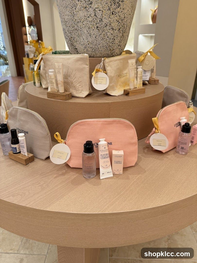 L'Occitane Cosmetic Bags and Products