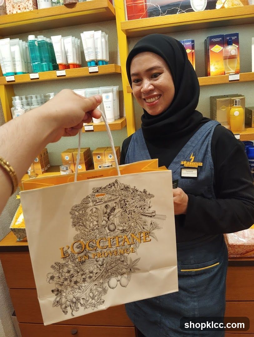 Sales Associate with Shopping Bag