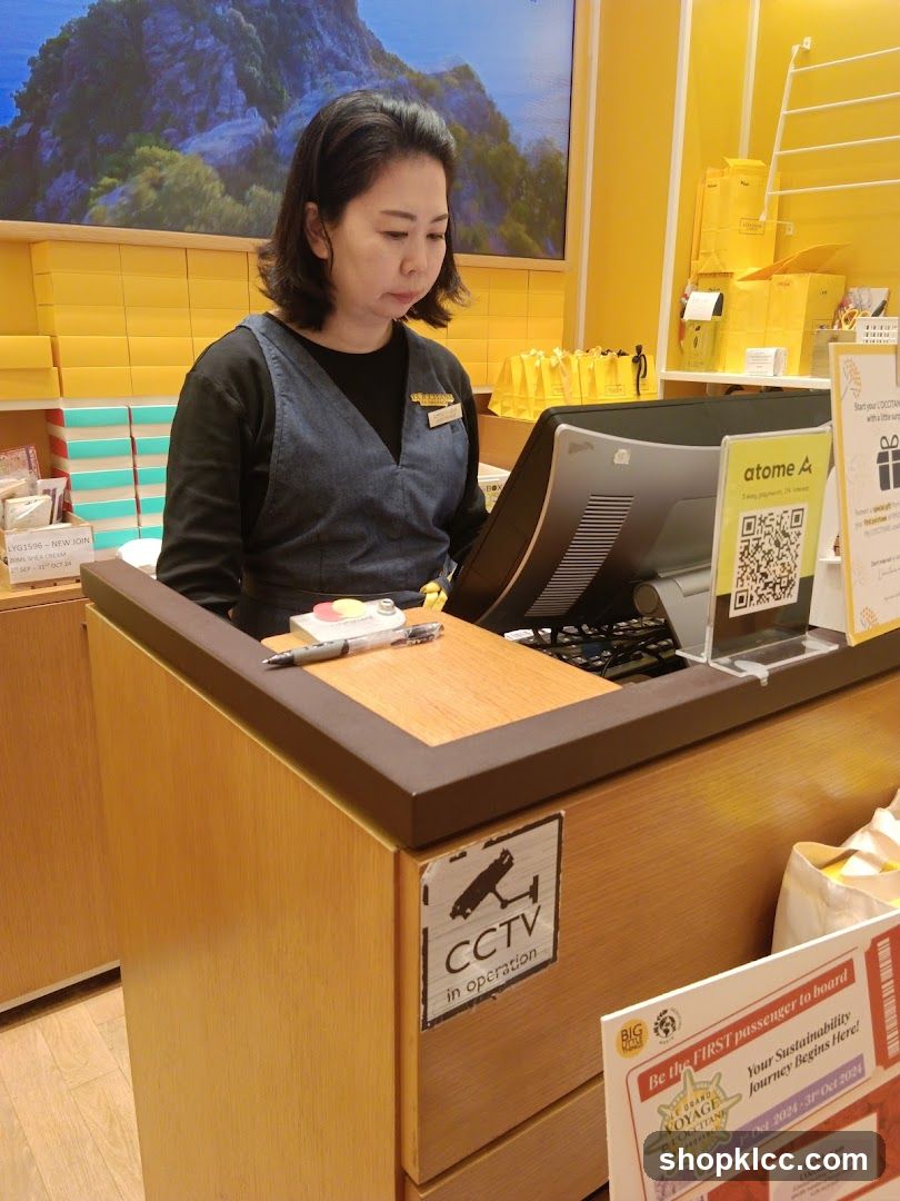 Cashier at Counter