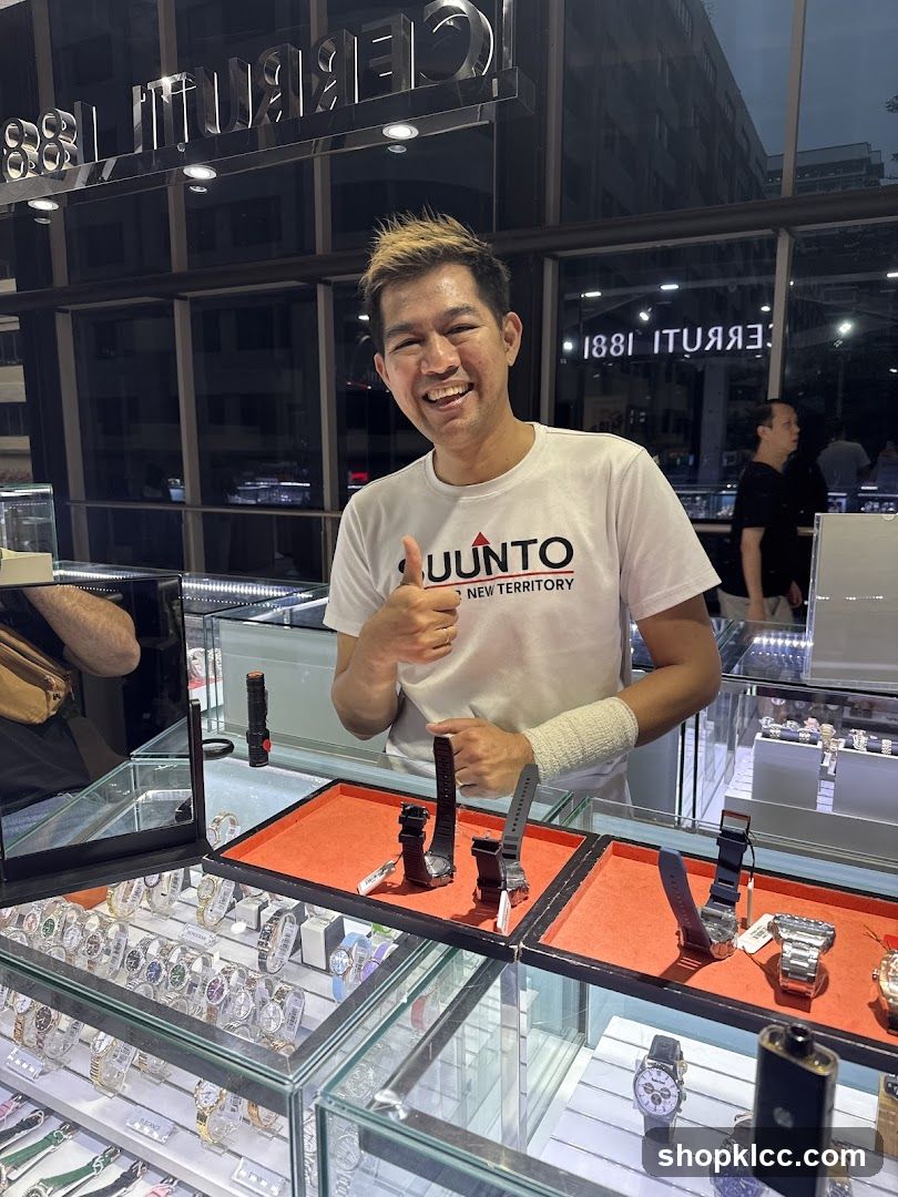 Man in Watch Store
