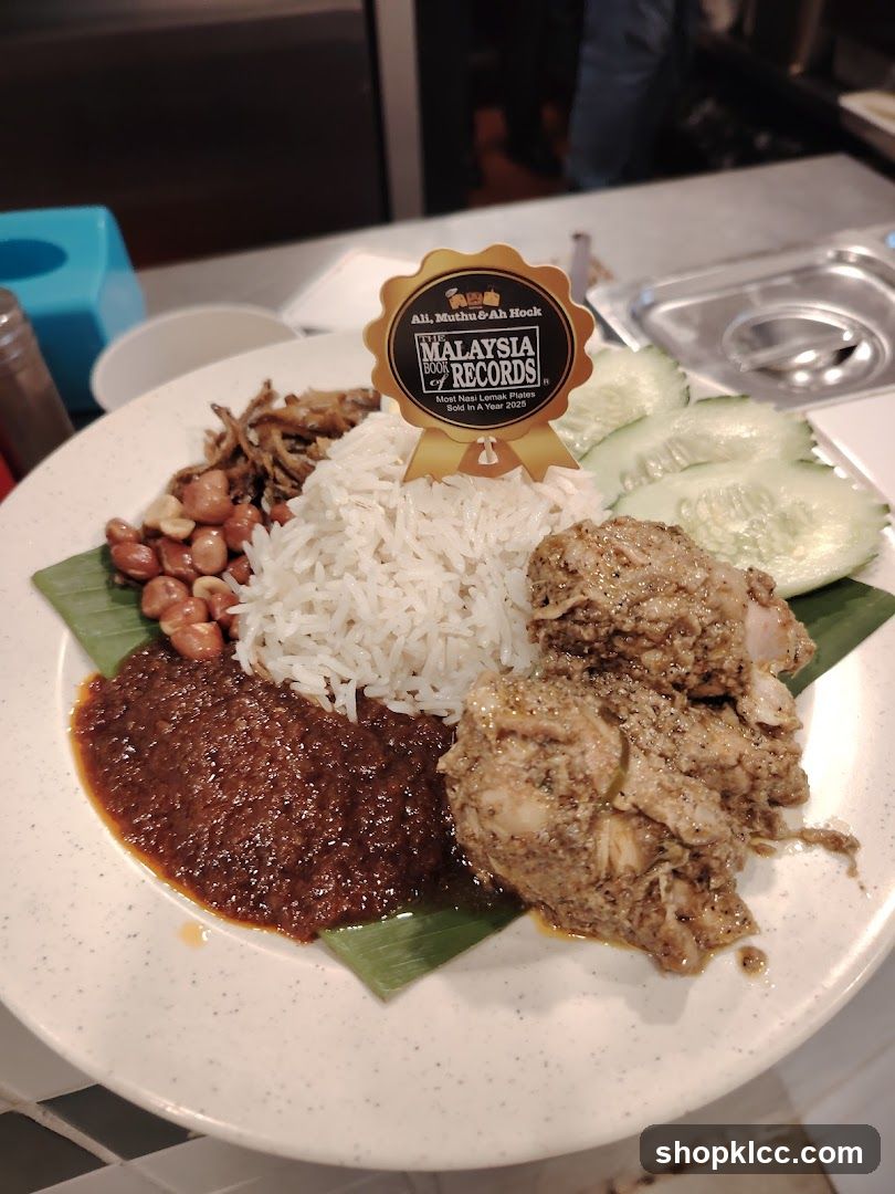 Nasi Lemak with Malaysia Book of Records Award