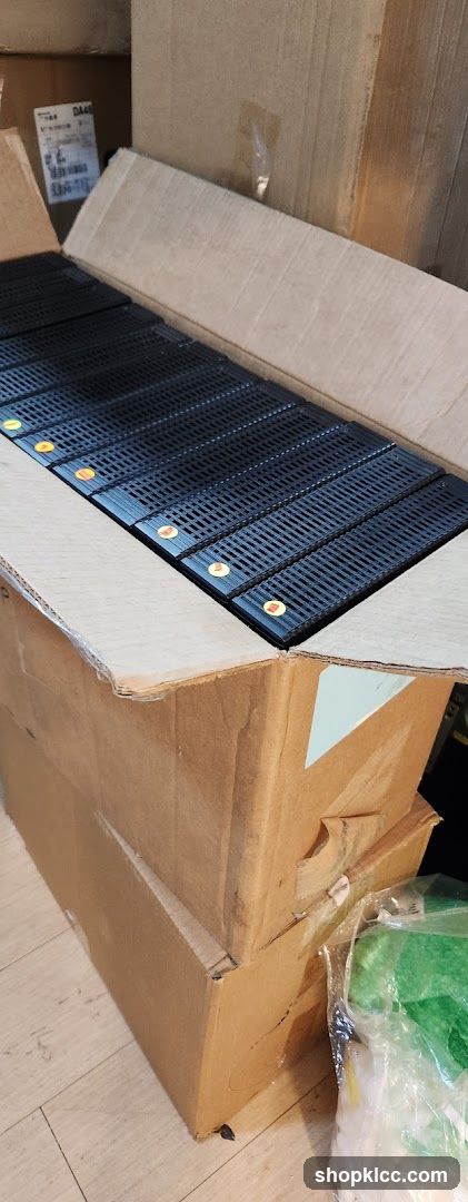 Box of black grates
