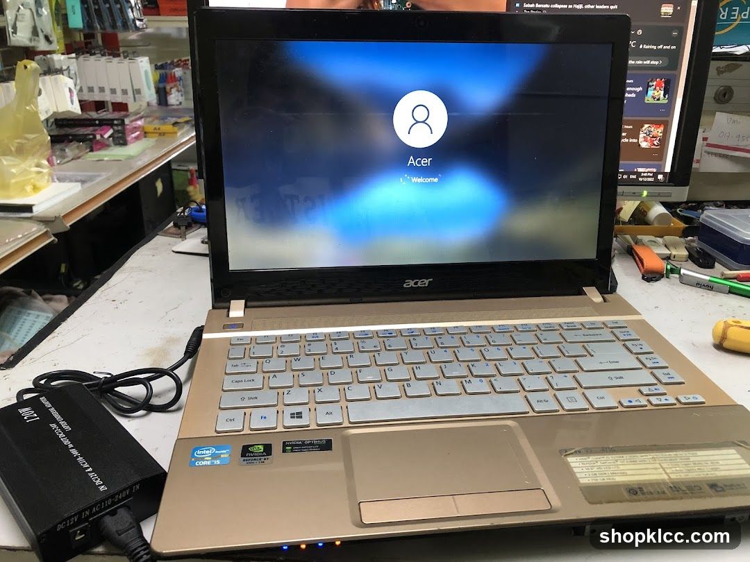 Laptop and Power Adapter
