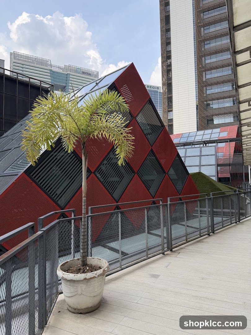 Modern Architecture with Palm Tree