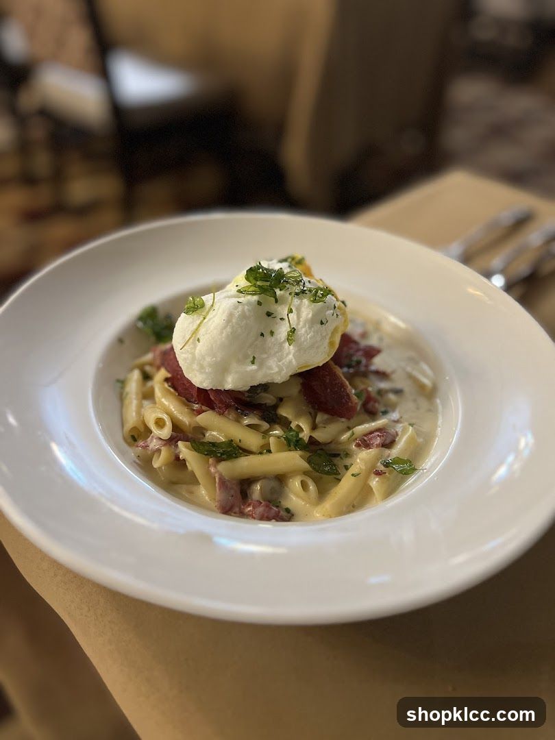 Pasta Dish with Poached Egg