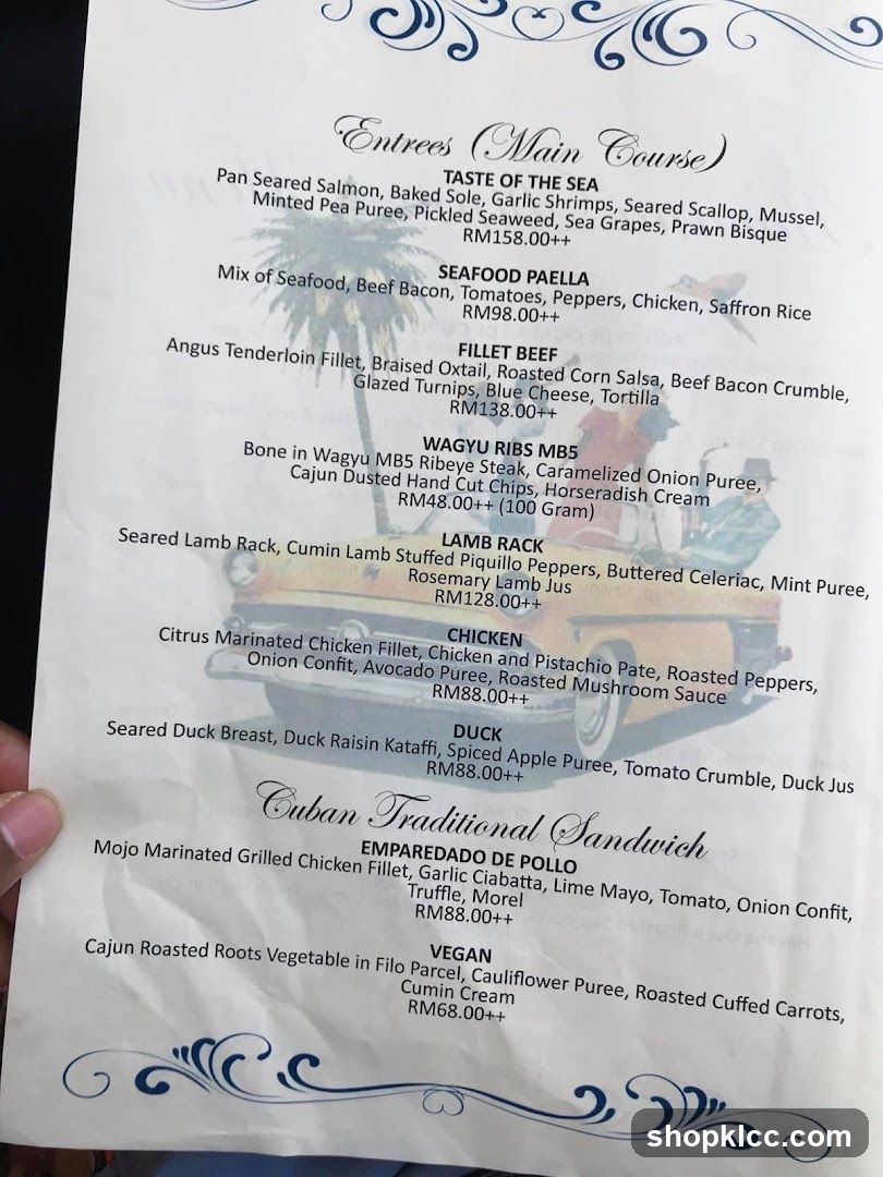 Entrees (Main Course)