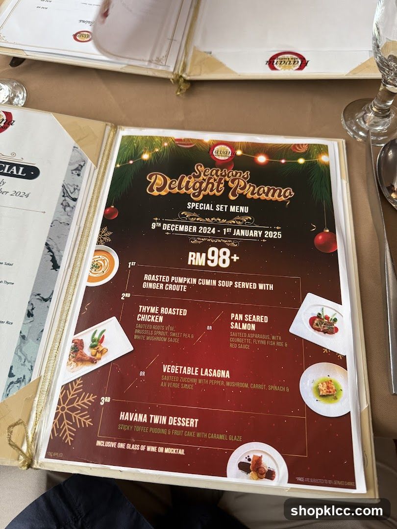 Seasons Delight Promo Special Set Menu