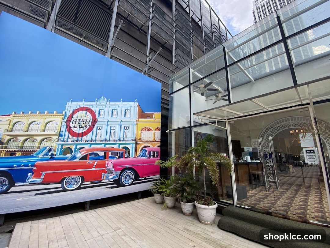 Havana Kuala Lumpur Mural and Building Entrance