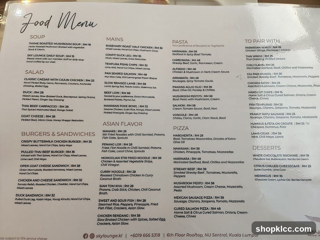 Food Menu