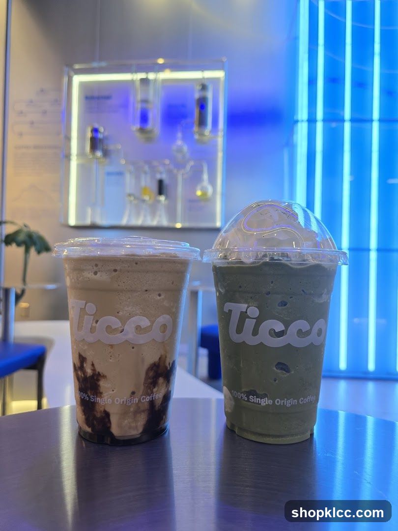 Two Iced Coffee Drinks