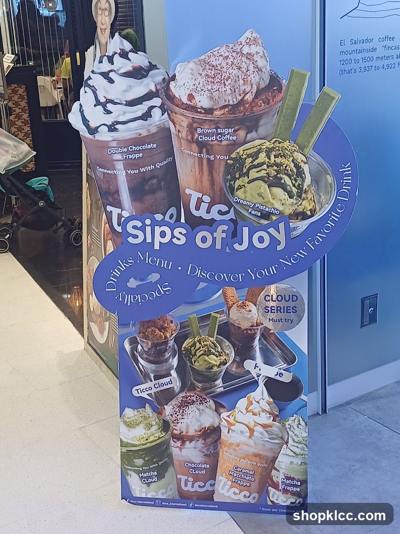 Sips of Joy Drinks Menu