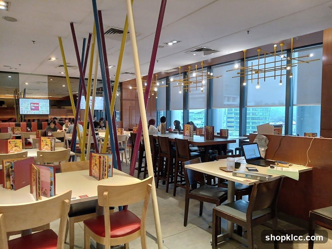 Restaurant Interior with Colorful Decor