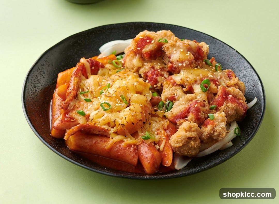 Korean Fried Chicken and Sausage Dish