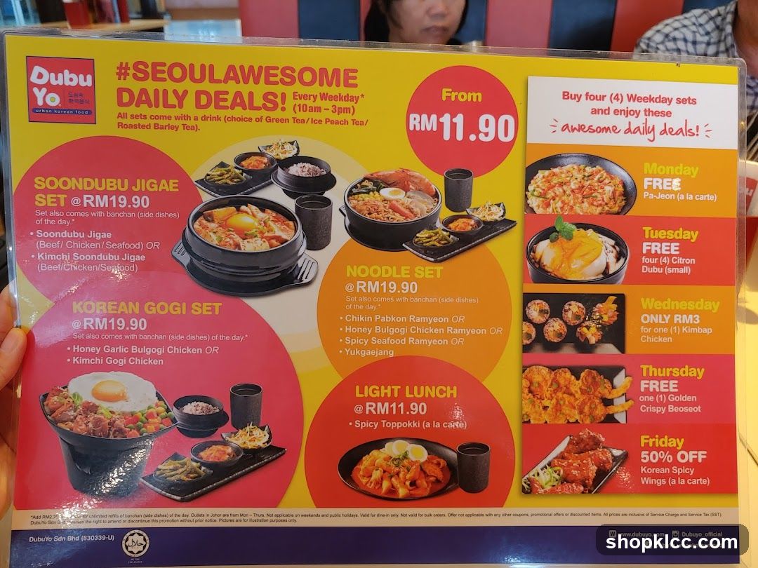 Dubu Yo #SEOULAWESOME DAILY DEALS!