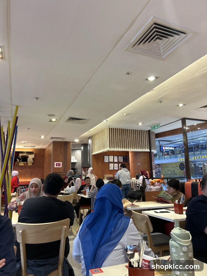 Restaurant Interior with Diners