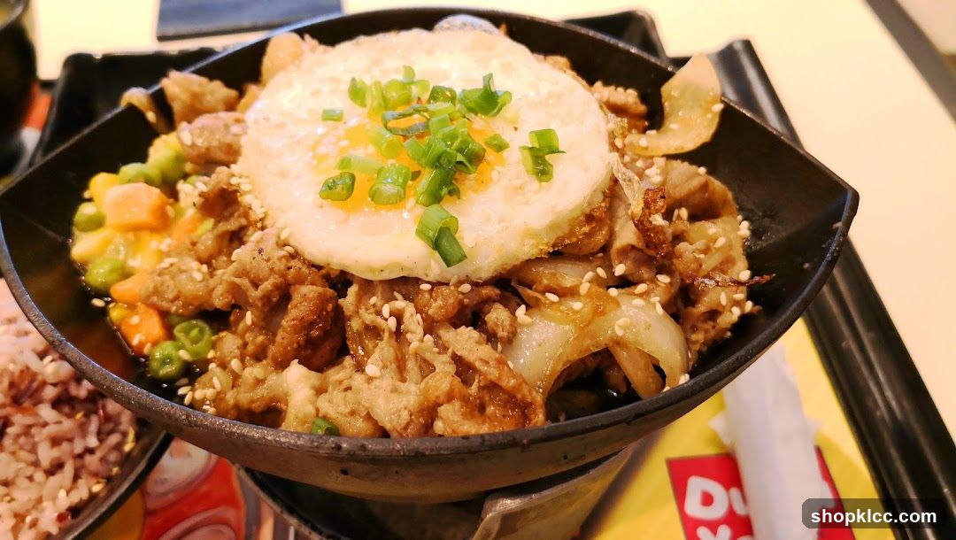 Sizzling Beef Bowl with Fried Egg