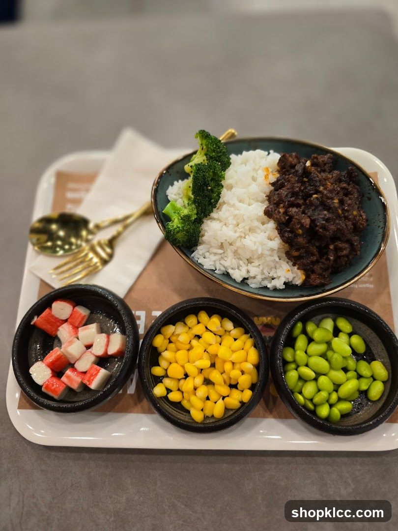 Rice bowl with sides