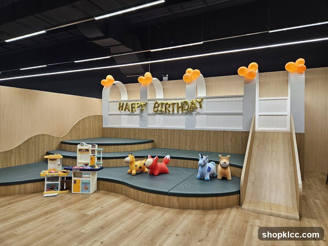 Children's Play Area with Birthday Decorations