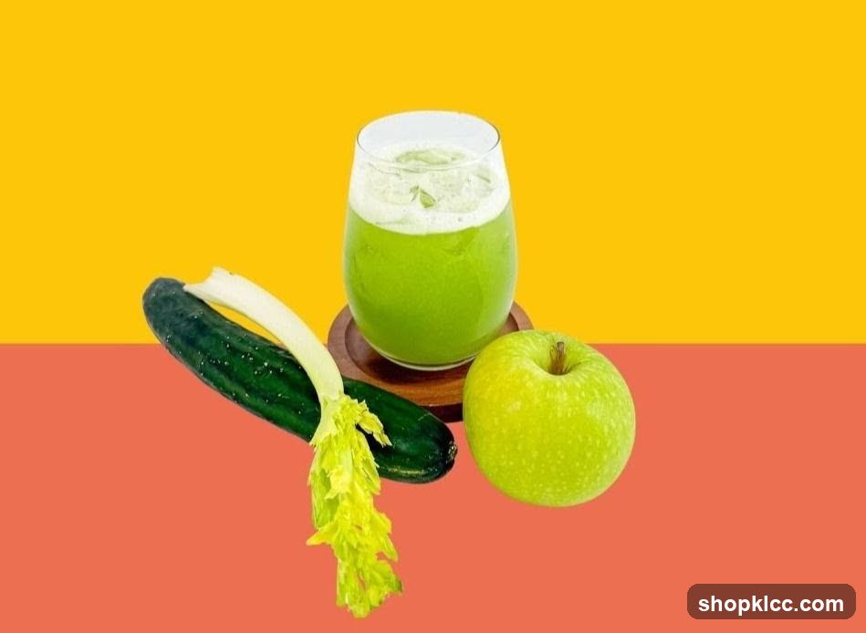 Green Juice with Ingredients