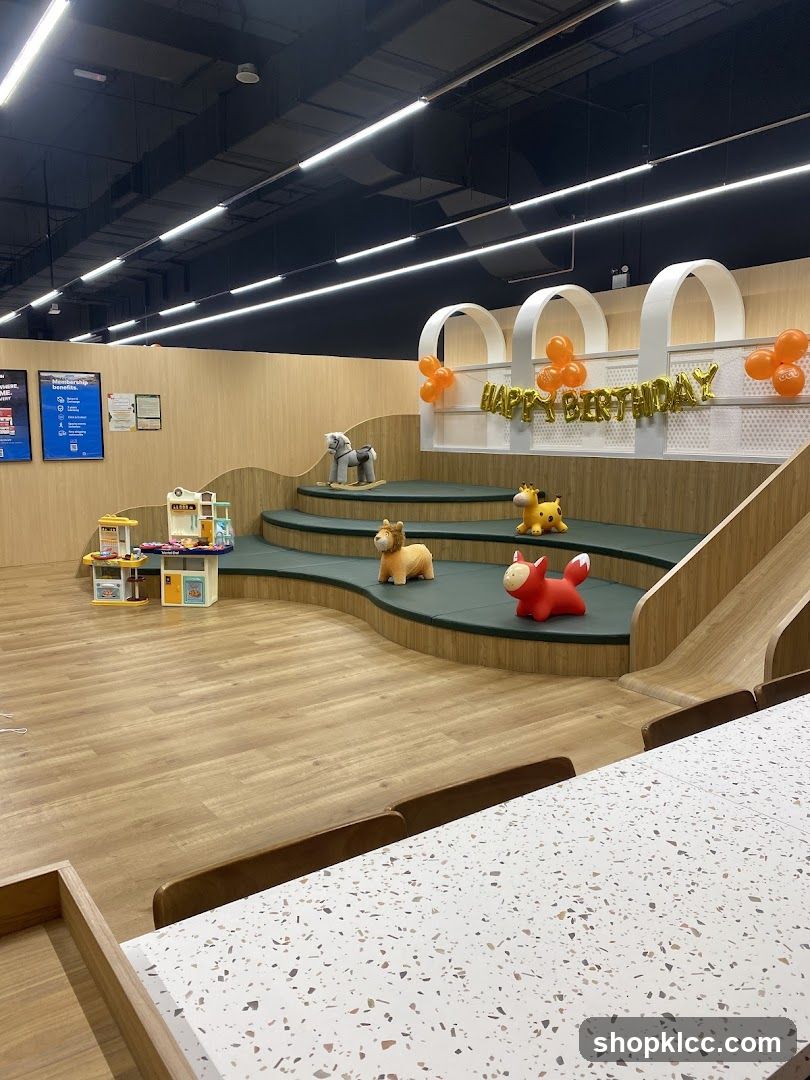 Children's Play Area with Birthday Decorations